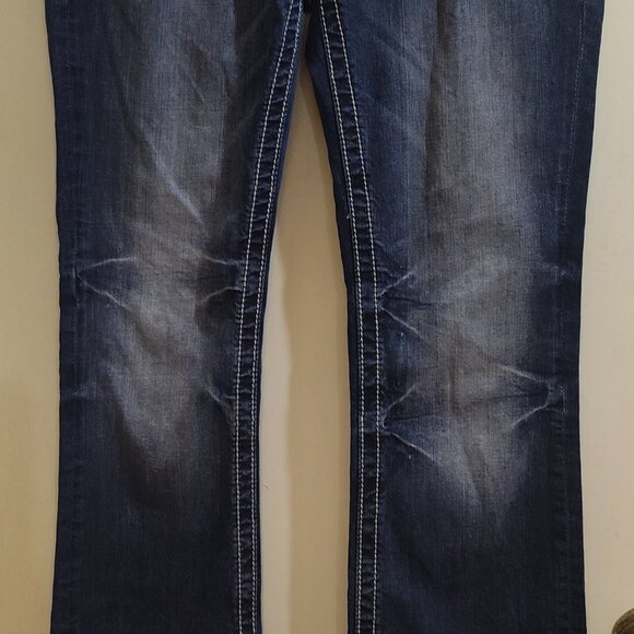 Miss Me Size 28 Mid-Rise Style:MY6185B2 Paisley Design - Picture 6 of 11